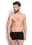 Majtki męskie - Bokserki męskie Henderson Graph z bambusa czarne - Czarne - M - miniaturka - grafika 1