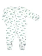 Pajacyki dla niemowląt - Chłopięcy Pajac bawełniany Biały, Nicol,r.56 - miniaturka - grafika 1