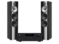 Zestawy stereo - Rotel RA-1572 MK II (czarny) + 703 S2 (czarny) - miniaturka - grafika 1
