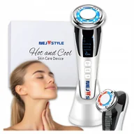 MEZOTERAPIA BEZIGŁOWA MASAŻER KRIOTERAPIA EMS DO TWARZY 5w1 ULTRADŹWIĘKOWY