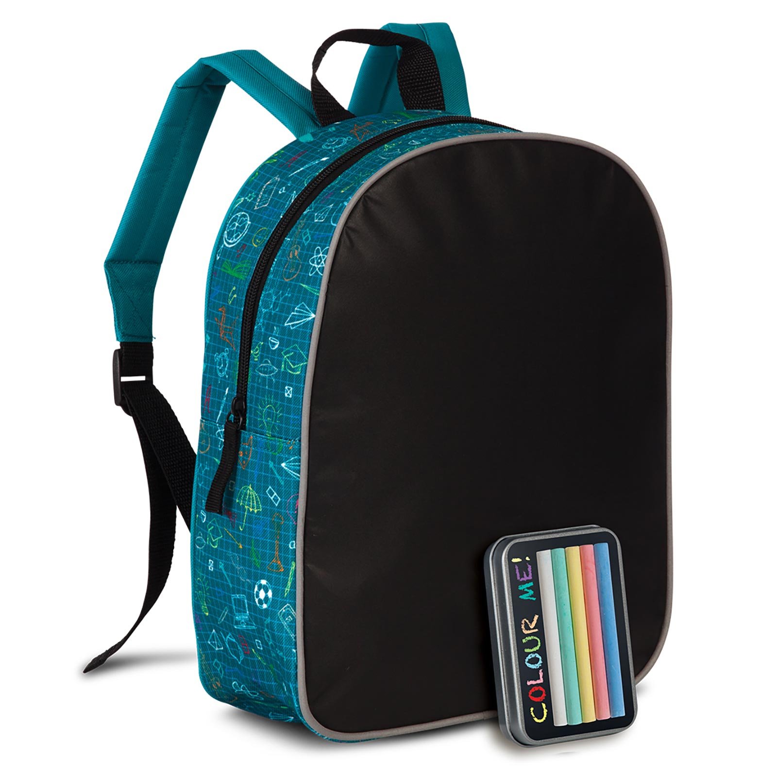 Kolorowanka, plecak, Fabrizio, dzieci, 30 x 23 x 10 cm, F20614, niebieski