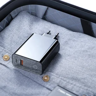 Baseus Speed PPS ładowarka sieciowa EU USB + USB Typ C PD3.0 QC3.0 45W czarny (CCFSEU907-01) - Ładowarki do telefonów - miniaturka - grafika 10