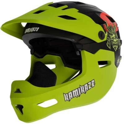Kask KAMIKAZE Ronin Zielony Full Face ( M)