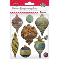 Pozostałe akcesoria dla plastyków - Titanum Dekoracje Samoprzylepne Papierowe 3d Bombki Retro 9szt. Craft-fun Series - miniaturka - grafika 1
