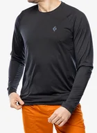 Koszulki sportowe męskie - Longsleeve Black Diamond Lightwire Tech Tee L/S - black - miniaturka - grafika 1
