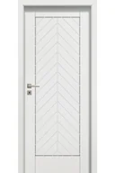 Drzwi wewnętrzne - Pol-Skone Dzwi Wewnętrzne Pełne Modesto W04 Biały - miniaturka - grafika 1