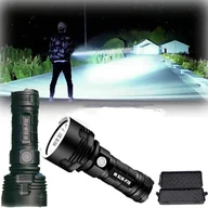 Latarki - Dwie ultrajasne, mocne i wodoodporne latarki LED z trzema trybami świecenia, z których najmocniejszym jest latarka XLM-P70 L z możliwością ładowania - miniaturka - grafika 1