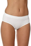 Bielizna sportowa damska - Brubeck Figi damskie Hipster Classic Comfort Cotton białe r. M HI00090A - miniaturka - grafika 1