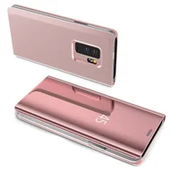 Etui i futerały do telefonów - Etui Smart View Mirror Smart Cover Etui kompatybilne z Xiaomi Redmi 10C Etui ochronne Etui ochronne przezroczyste różowe - miniaturka - grafika 1
