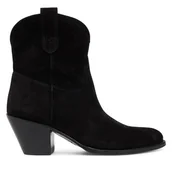 Botki damskie - Botki Polo Ralph Lauren 818908754004 Czarny - miniaturka - grafika 1