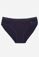 Majtki damskie - Granatowe Majtki Figi z Bawełną i Ozdobnymi Napisami Phioreia - miniaturka - grafika 1