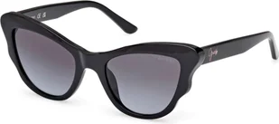 Guess GU00228 SHINY BLACK/GREY SHADED 47/18/130 Dziecięce okulary przeciwsłoneczne - Okulary przeciwsłoneczne - miniaturka - grafika 1