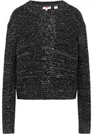 Swetry damskie - myMo Sweter damski 12409837, czarny, wełniany biały, XS/S - miniaturka - grafika 1