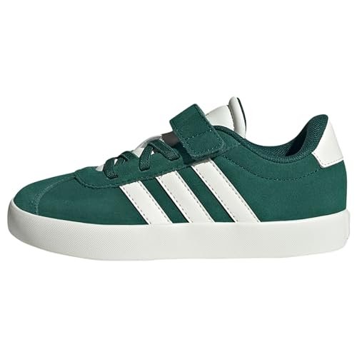 adidas Buty dziecięce Vl Court 3.0 El C unisex, Collegiate Green Off White Gold Spotkane, 33.5 EU