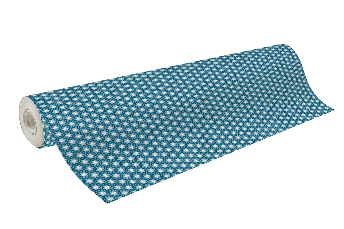 Rolka Papieru Prezentowego 50m x 70 cm Motyw Płatki Śniegu Clairefontaine