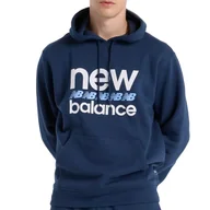 Bluzy męskie - Bluza New Balance MT51941NNY - granatowa - miniaturka - grafika 1