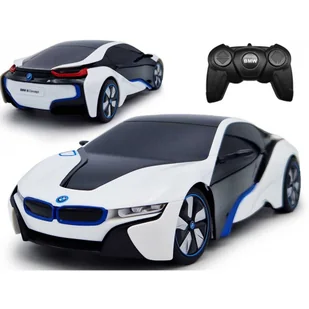 Samochód Zdalnie Sterowany Rc Auto Na Pilot Bmw I8 Gumowe Koła Rastar - Zabawki zdalnie sterowane - miniaturka - grafika 1