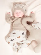 Śpiochy dla niemowląt - Niemowlęce półśpiochy pieski Nicol r.68 - miniaturka - grafika 1