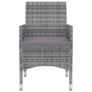 5-cz. zestaw mebli ogrodowych z poduszkami, rattan PE i szkło - Meble ogrodowe - miniaturka - grafika 6