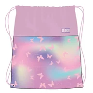Worki na buty - St. Right Worek Szkolny Sportowy Gimnastyczny Na Buty Obuwie Do Szkoły Na Basen Trening Pink Butterflies - miniaturka - grafika 1