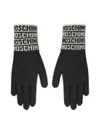 Rękawiczki sportowe damskie - MOSCHINO Rękawiczki Damskie 65215 0M2340 Czarny - miniaturka - grafika 1