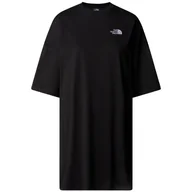 Koszulki sportowe damskie - Koszulka damska The North Face W S/S Essential Oversize Tee Dress Rozmiar: S / Kolor: czarny - miniaturka - grafika 1