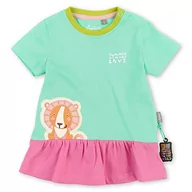 Sukienki - Sigikid Dziewczęca sukienka dziecięca, Turkusowy/różowy/dziki żylet, 74 cm - miniaturka - grafika 1