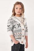 Swetry dla dziewczynek - Mayoral kardigan dziecięcy kolor szary lekki - miniaturka - grafika 1