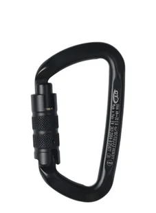 Karabinek Climbing Technology D-Shape CF TG (Triplex) - black - Sprzęt wspinaczkowy - miniaturka - grafika 1