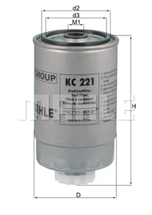 FILTR PALIWA KC221 - Filtry paliwa - miniaturka - grafika 1