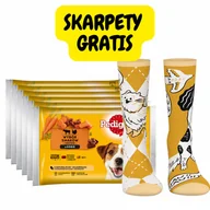Mokra karma dla psów - PEDIGREE Adult saszetka 6x4x100 g - Wybór Smaków z Marchewką w Sosie + Skarpety GRATIS - miniaturka - grafika 1