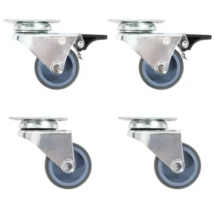 VidaXL 12 podwójnych kółek skrętnych, 50 mm 277922         VidaXL - Kółka i bloczki - miniaturka - grafika 1