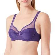 Biustonosze - Dim Biustonosz damski z fiszbinami Generous Classic x1, Fioletowy Bakłażan, 75D - miniaturka - grafika 1