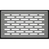 Kratki wentylacyjne - Parkanex podłogowa Floor szlifowana 110x170 stal - miniaturka - grafika 1
