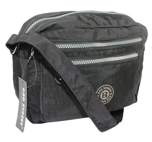 Stylowa Lekka Materiałowa Torba Pozioma Średnia Na Ramię Bag Street NR 2245 CZARNY 28 x 19 x 12 [cm] - Torebki damskie - miniaturka - grafika 6