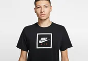 Koszulki męskie - Nike Sportswear Air Tee Black - miniaturka - grafika 1