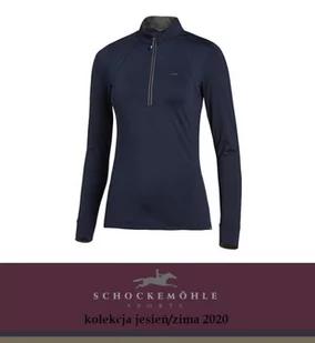 Schockemohle Bluzka funkcyjna PAGE AW20 - dark navy - Koszulki sportowe damskie - miniaturka - grafika 1