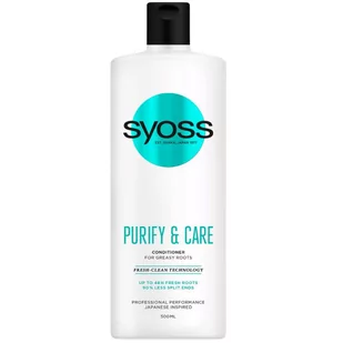 Syoss, Purify & Care, Odżywka do Włosów, 500ml - Odżywki do włosów - miniaturka - grafika 1