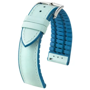 Niebieski pasek skórzany 20 mm HIRSCH Lindsey 0928302181-2-20 (M)  | OFICJALNY SKLEP | RATY 0% • Zapłać później PayPo • GRATIS WYSYŁKA ZWROT DO 365DNI - Akcesoria do zegarków - miniaturka - grafika 1