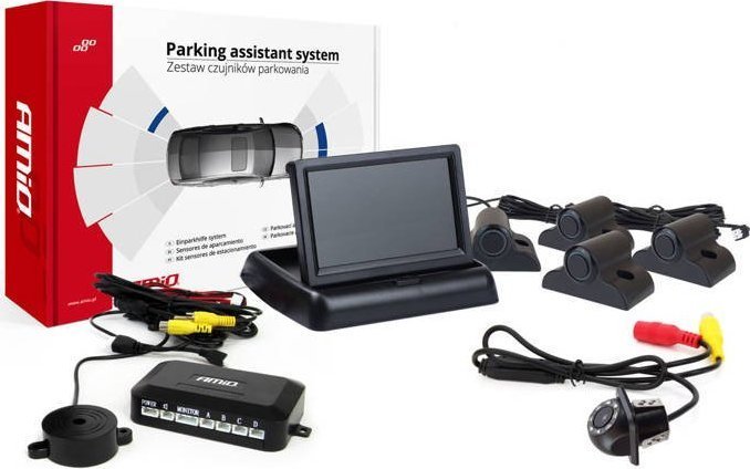AMiO Zestaw czujników parkowania tft02 4,3