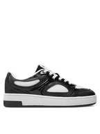 Sneakersy damskie - Calvin Klein Jeans Sneakersy Basket Cupsole Low Mix In Met YW0YW01387 Czarny - miniaturka - grafika 1