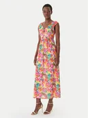 Sukienki - Morgan Sukienka letnia 261-RIO Kolorowy Regular Fit - miniaturka - grafika 1