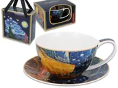 Filiżanki - Filiżanka ze spodkiem - V. van Gogh, Taras Kawiarni Nocą (CARMANI) - miniaturka - grafika 1