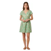 Sukienki - Sukienka damska Vero Moda Mavue Lina Cap w kwiaty zielona-L - miniaturka - grafika 1