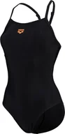 Stroje kąpielowe - Arena Damski strój kąpielowy Arena Women's Arena Solid Swimsuit Lightdrop Back B czarny rozmiar 42 - miniaturka - grafika 1