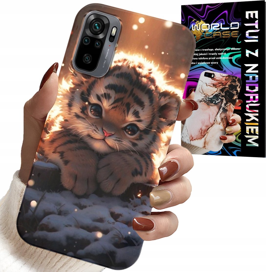 ETUI DO XIAOMI NOTE 10 / 10S - Z NADRUKIEM SŁODKI TYGRYSEK OBUDOWA CASE