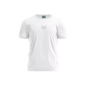 Bona Basics, Męski T-shirt z cyfrowym nadrukiem,% 100 bawełna, biały, na co dzień, męskie topy, rozmiar: M, biały, M - Koszulki męskie - miniaturka - grafika 1