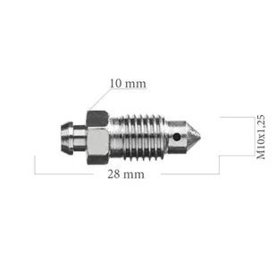 Odpowietrznik 0101 MX10X1,25 L-28 - Przewody hamulcowe - miniaturka - grafika 1