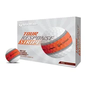 Golf - Taylor Made Tour Response Stripe orange 12-pack piłki golfowe - miniaturka - grafika 1