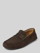 Półbuty męskie - Mokasyny skórzane z detalem z logo model ‘Noel’ - miniaturka - grafika 1